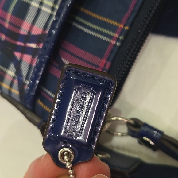 CoachTartan Poppy Plaid Sparkly Crossbody - Picture 7 of 7